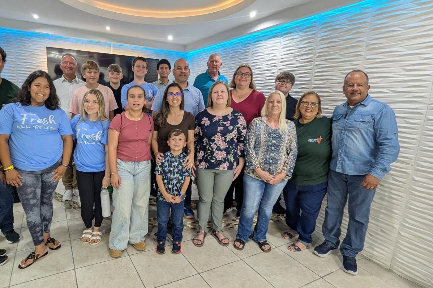 The New Life mission team with their host church in Puerto Rico